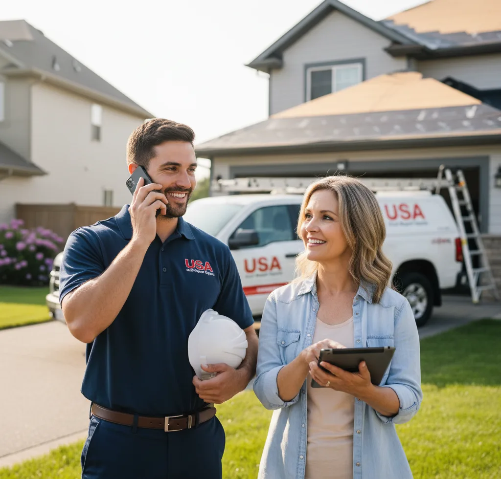 USA Roof Repair Experts customer support in Guffey